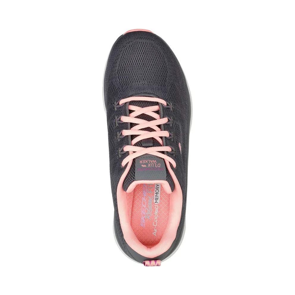 Skechers Relaxed Fit: D’Lux Walker – Get Oasis – Houtskool / Coral – “Grey” (149810 CCCL)