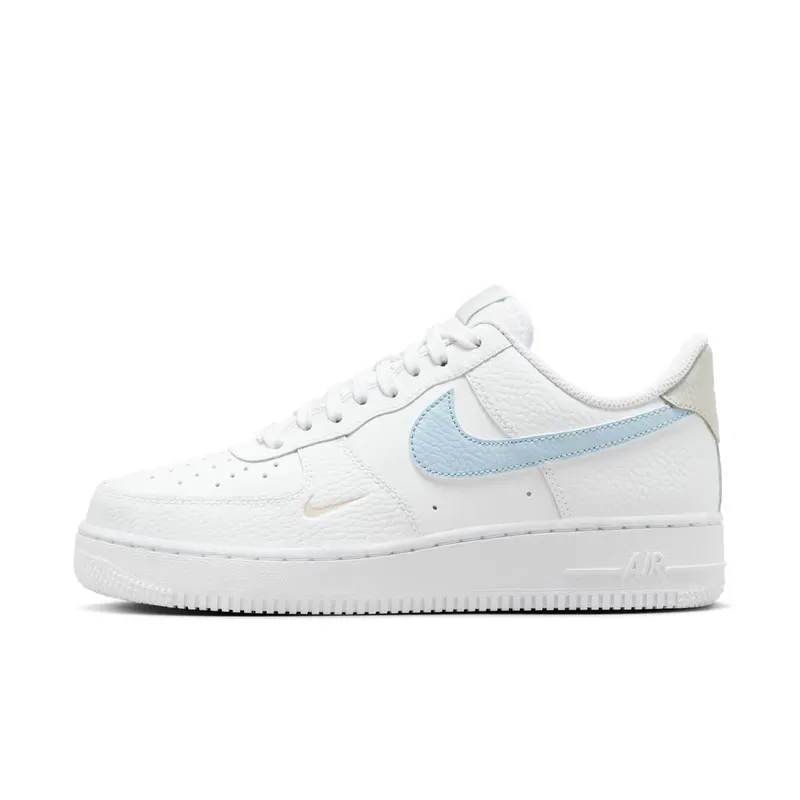 Nike Air Force 1 Low White Light Armory Blue Mini Swoosh (HF0022-100)