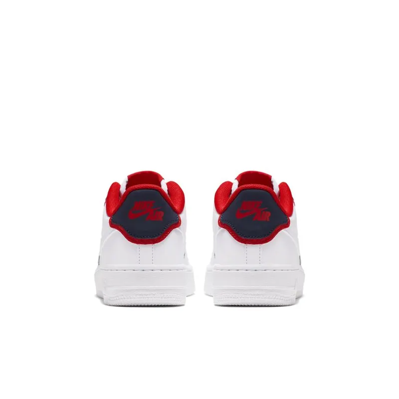 Nike Air Force 1 Low Double Layer White Obsidian Red (GS) White/Obsidian-University Red-White (BV1084-101)