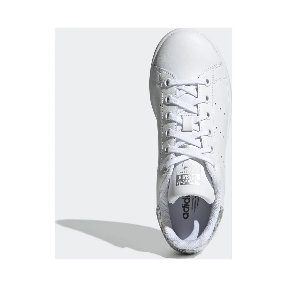 adidas Stan Smith Sparkly Heel White (Youth) Cloud White/Cloud White/Core Black (EE8483)