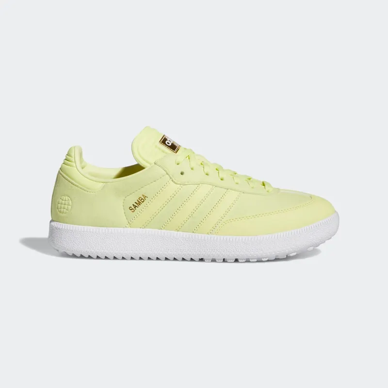 adidas Special Edition Samba Spikeless Golf Shoes Pulse Yellow / Pulse Yellow / Cloud White (HP7877)
