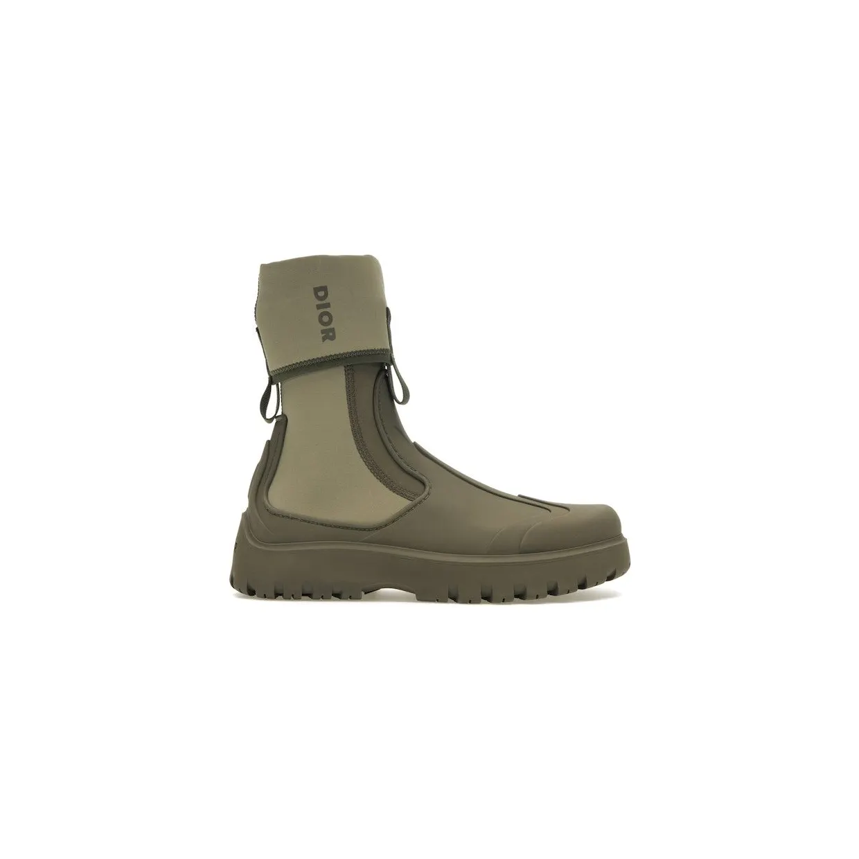 Dior Garden Ankle Boot Khaki Rubber (3BO308ZUR_H630)
