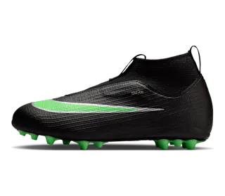 Nike Jr. Mercurial Superfly 11 Academy ‘ Multi-Ground High-Top “Black/Black/Illusion Green” (IO1528-001)