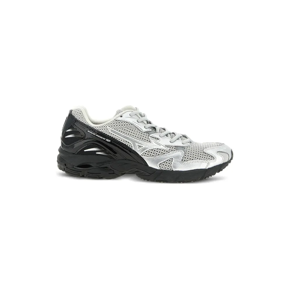 Mizuno Wave Rider 10 Lace-up “Silver/Black” (D1GA2616 02)