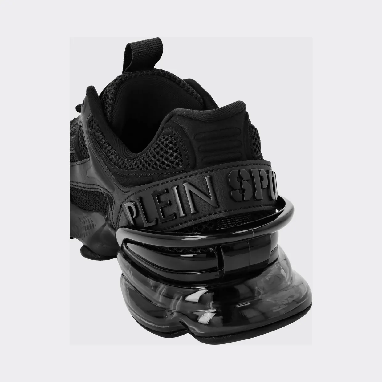 Plein Sport Runner PS Thunder Mix Low-Top Mesh Sneakers with Notched Sole Black (SAESUSC0750STE003N0202) (3)