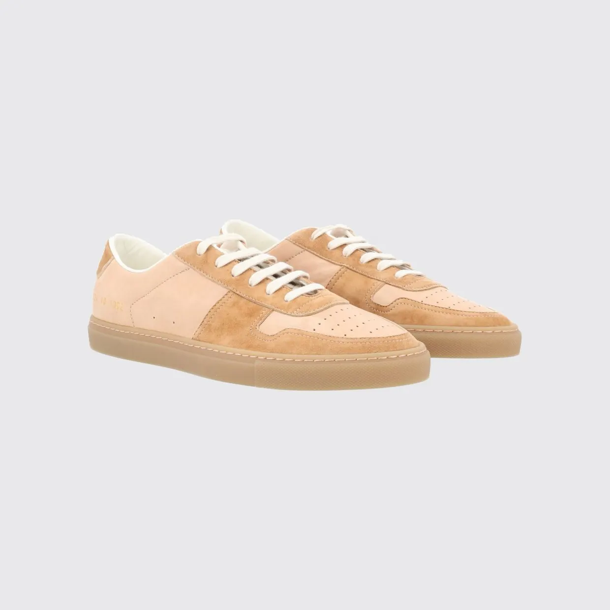 Common projects Two-Tone Nappa and Suede Low-Top Sneakers Beige (62241302)