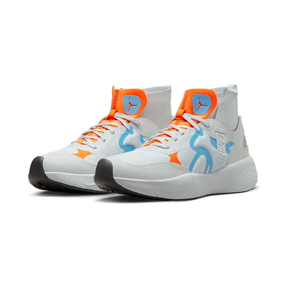 Jordan Delta 3 Mid Pure Platinum Chambray Total Orange (DR7614-004)