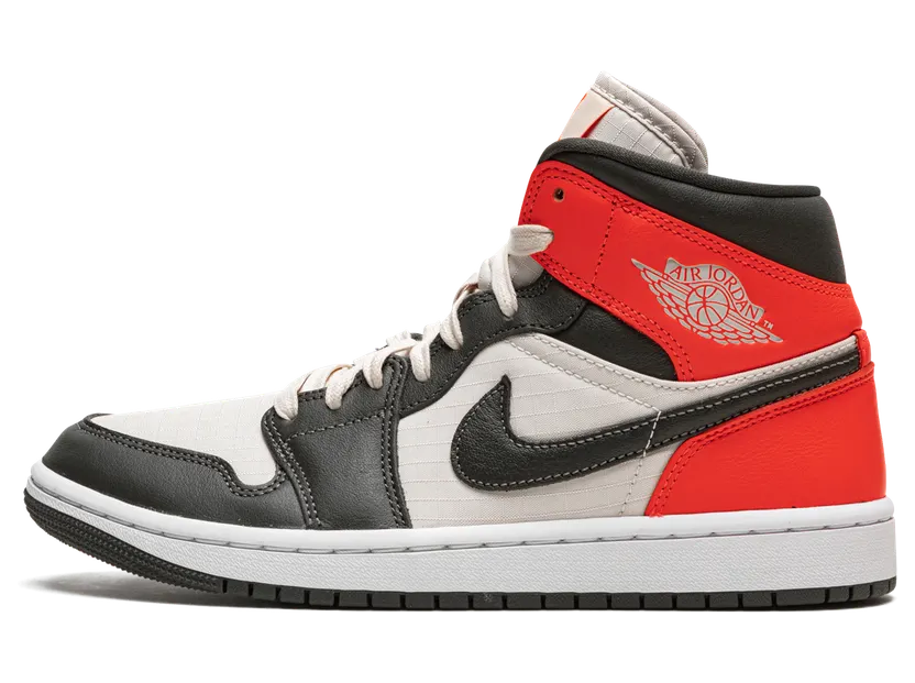 Air Jordan 1 Mid Light Orewood Brown – “Light Orewood Brown / Bright Crimson / White” (DQ6078-100)