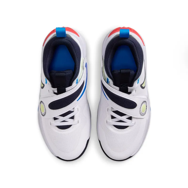 Nike Team Hustle D 11 White Bright Crimson Photo Blue Light Lemon Twist (DV8996-105)