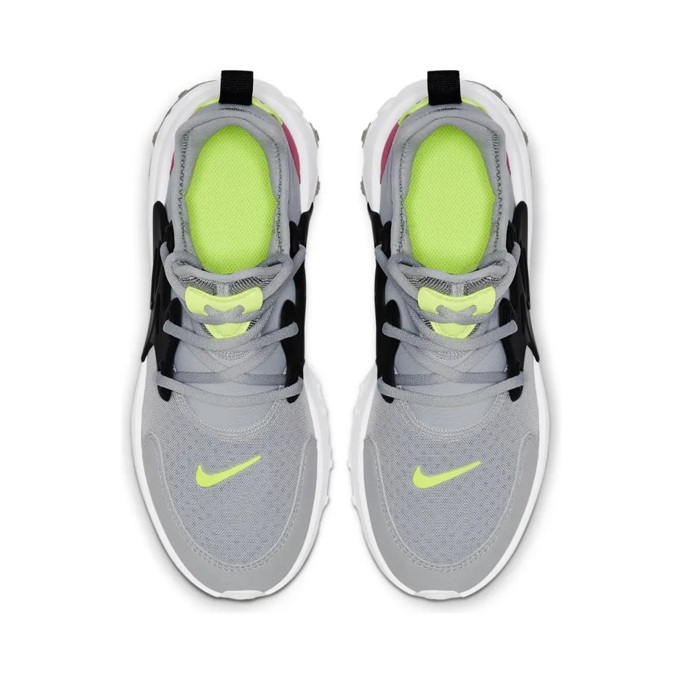 Nike React Presto Wolf Grey Black Rush Pink Volt (GS) Wolf Grey/Black-Rush Pink-Volt (BQ4002-004)