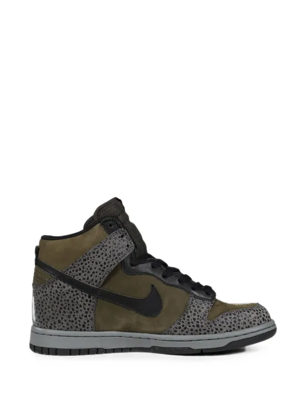 SWJP x Nike Dunk High stencil-print sneakers – Green (SW26SS501)