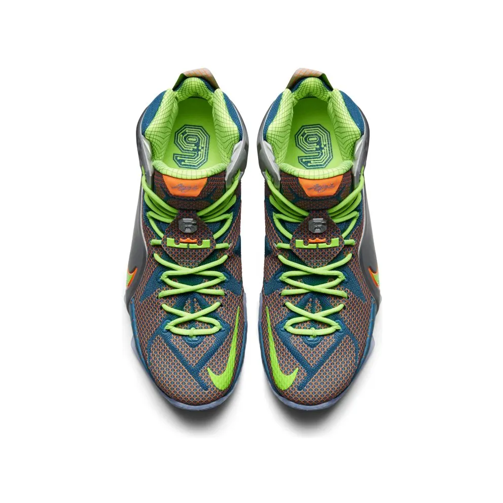 Nike LeBron 12 Trillion Dollar Man Reflective Blue/Total Crimson-Electric Green-Metallic Silver (705410-430)