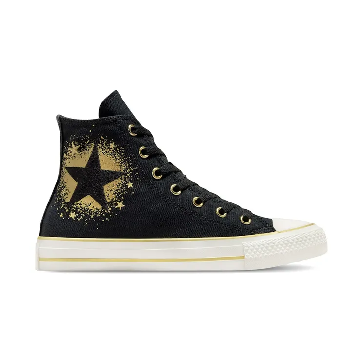 Converse Chuck Taylor All Star Hi Gold Stars Black (A12879C)