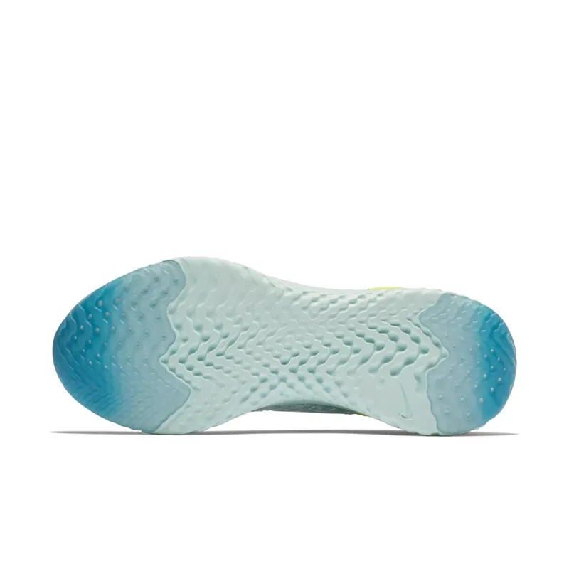 Nike Epic React Flyknit Volt Glow (W) Pure Platinum/White-Mica Blue-Volt Glow-Glacier Blue (AQ0070-008)