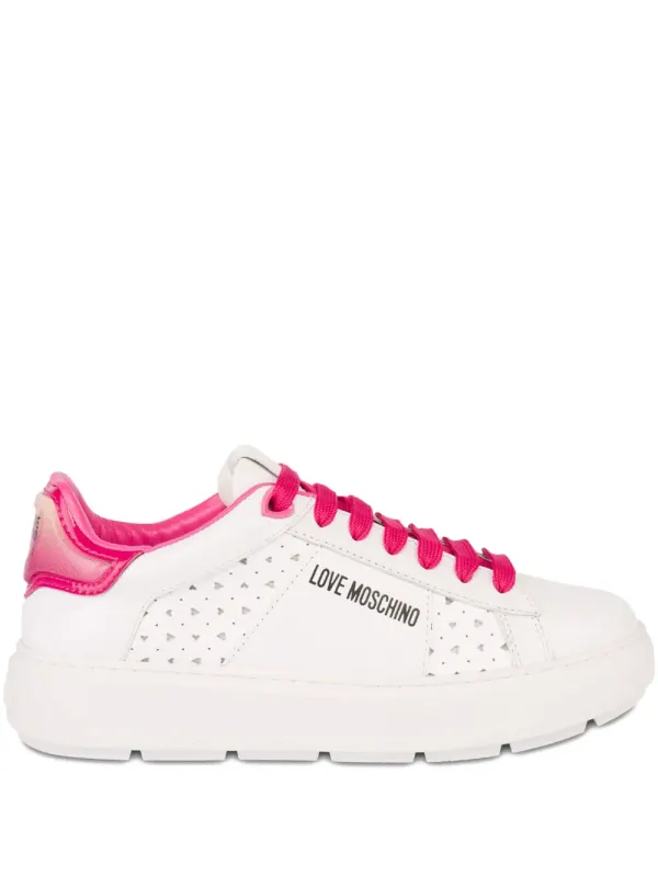 Love Moschino Sneakers mit Logo-Detail – Weiß (JA15194G1OIAA)
