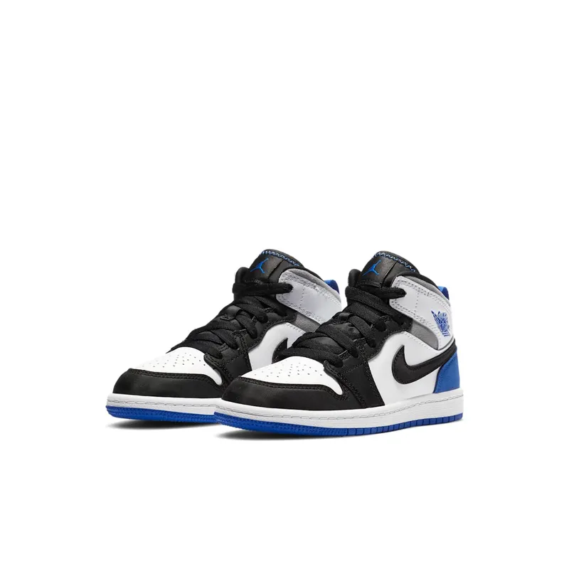 Jordan 1 Mid SE White Black Royal (PS) (BQ6932-102)