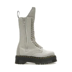 Dr. Martens 1918 Ro Hair On Lace Up Strobe Calf Length Platform Boot Rick Owens (27980049)