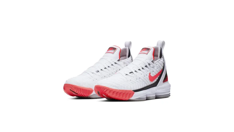 Nike LeBron 16 White Hot Lava White/Hot Lava-Flat Silver (CI1521-100)