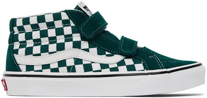 Vans Kids Green & White Sk8-Mid Reissue V Big Kids (VN0A4UI560Q)