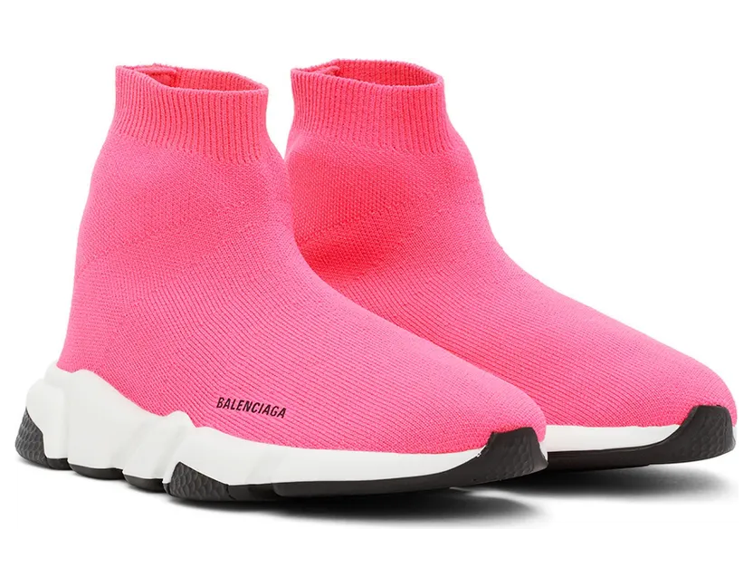 Balenciaga Kids Kids Pink Speed Sneakers (597425-W2DBJ-5891) (4)