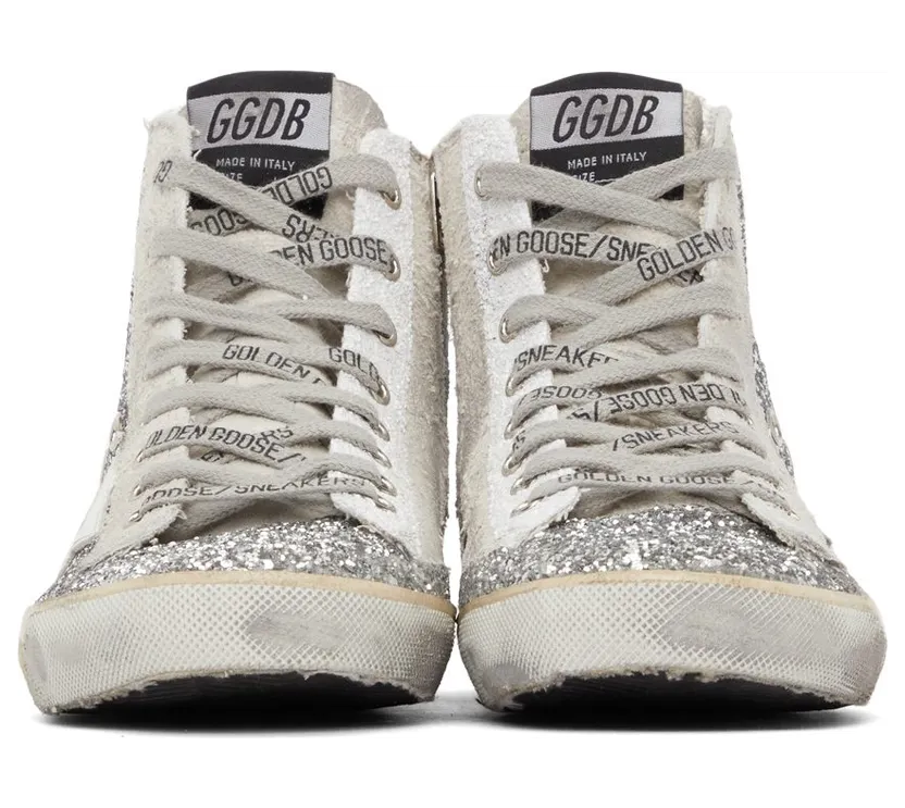Golden Goose Glitter & Suede Francy Sneakers (F00113.F002029.70160) (2)