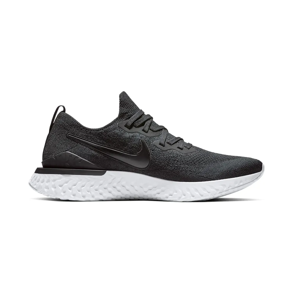 Nike Epic React Flyknit 2 Black White Black/Black-Gunsmoke (BQ8928-002)