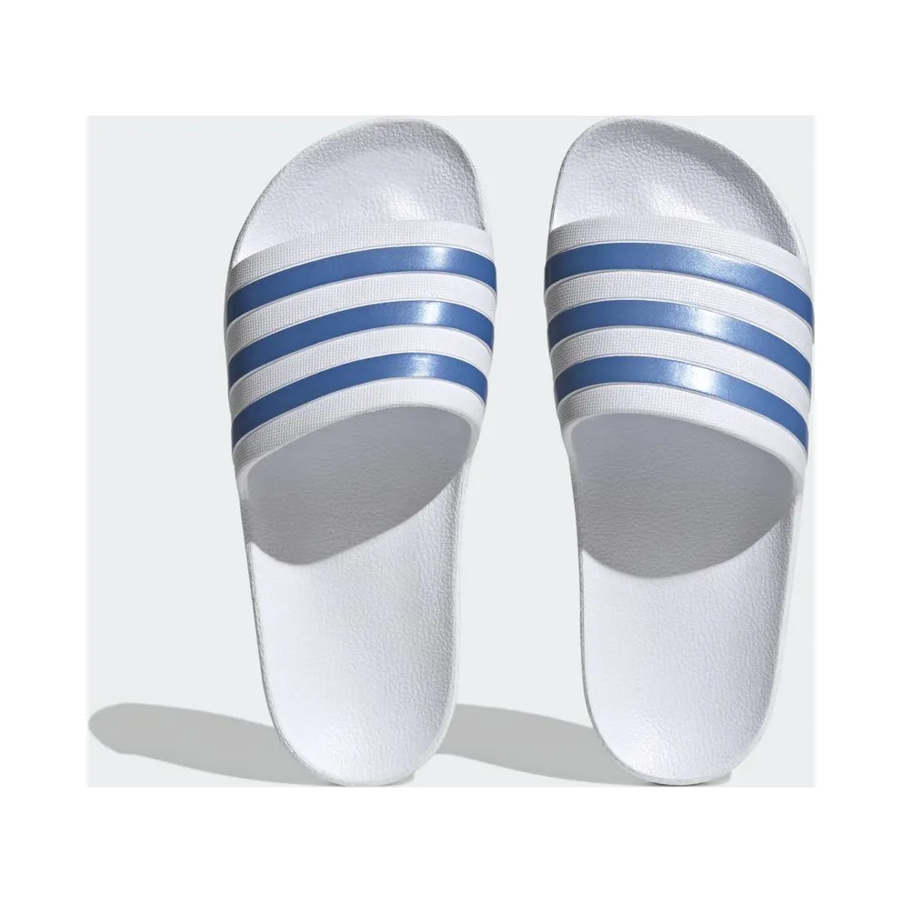 Adidas Adilette Aqua Slides Cloud White / Blue Fusion Met. / Cloud White (HP6295)