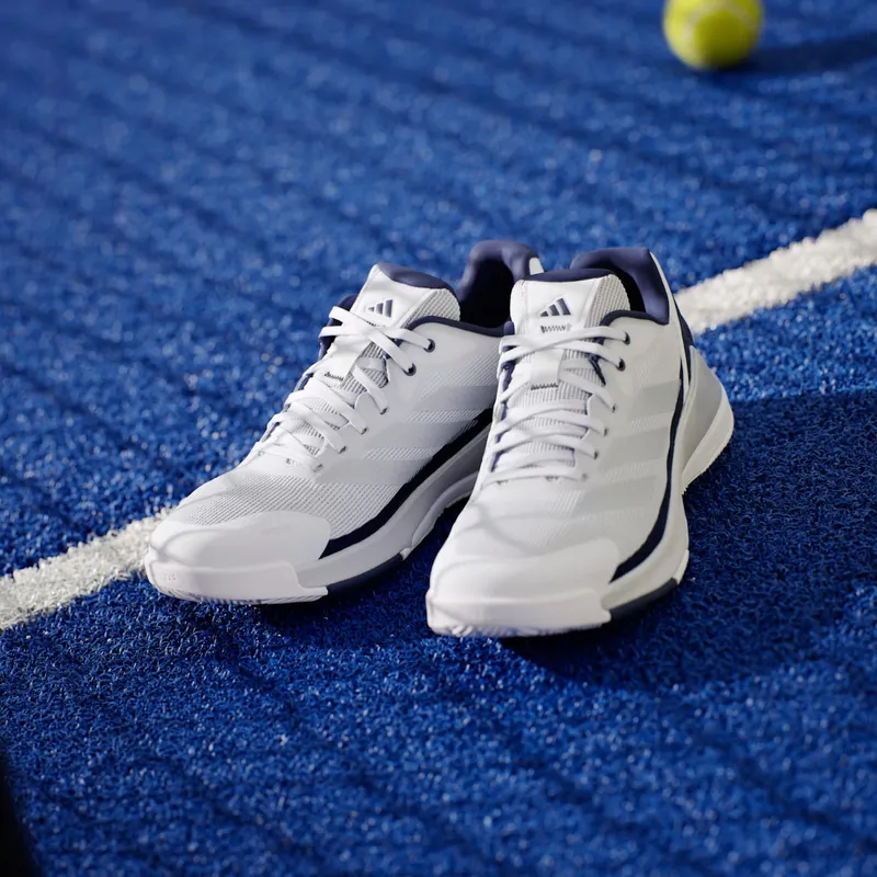 Adidas Crazyquick Padel Cloud White / Silver Metallic / Dark Blue (JR2127)