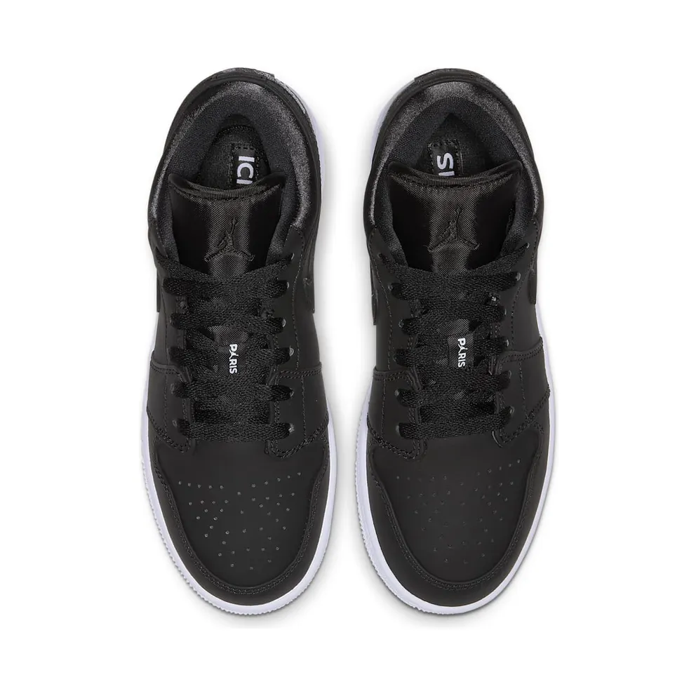 Jordan 1 Low PSG Paris Saint-Germain (GS) Black/Infrared 23-White (CN1077-001)