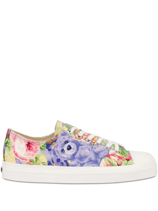 Moschino Sneakers with Teddy Bear-print – Blue (MA15053G1NMWA)