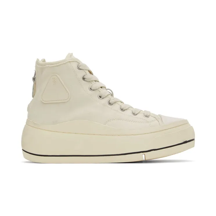 R13 Off-White Kurt High-Top Sneakers (R13S7029-002)