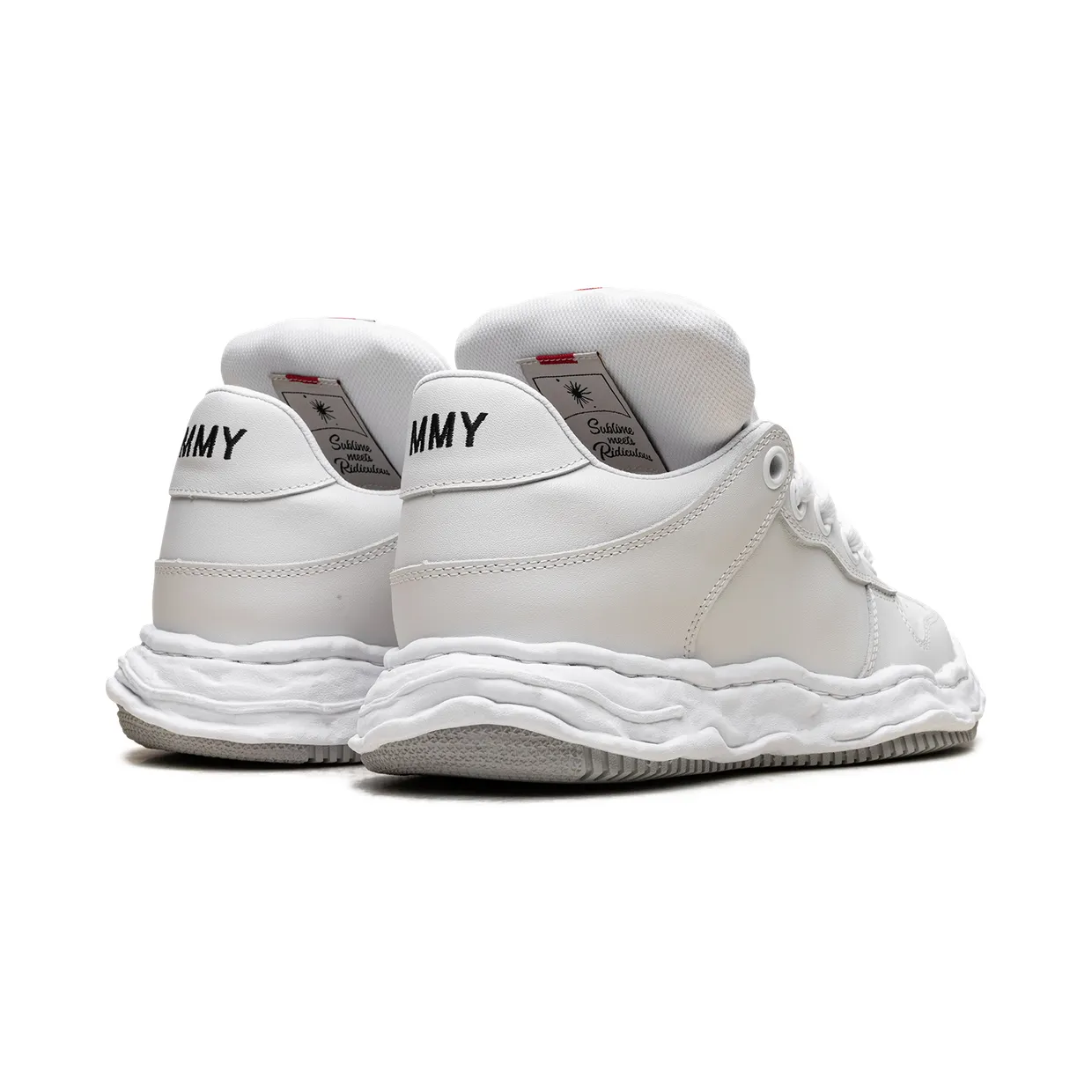Maison Mihara Yasuhiro Wayne Low Leather Puffer “WHITE” (A12FW718-WHT) (2)