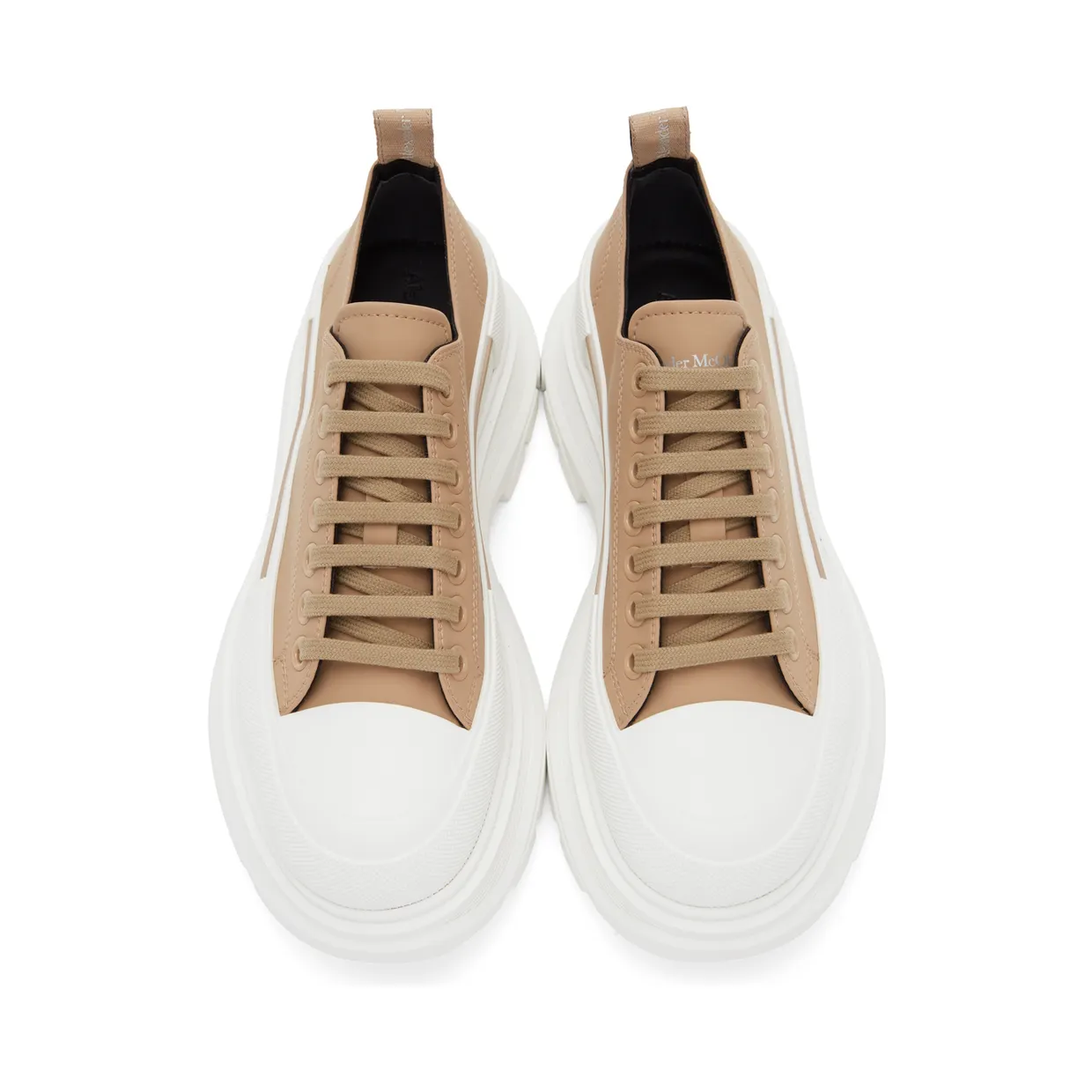 Alexander McQueen Brown Tread Slick Low Sneakers (682418W4RJ4) (5)
