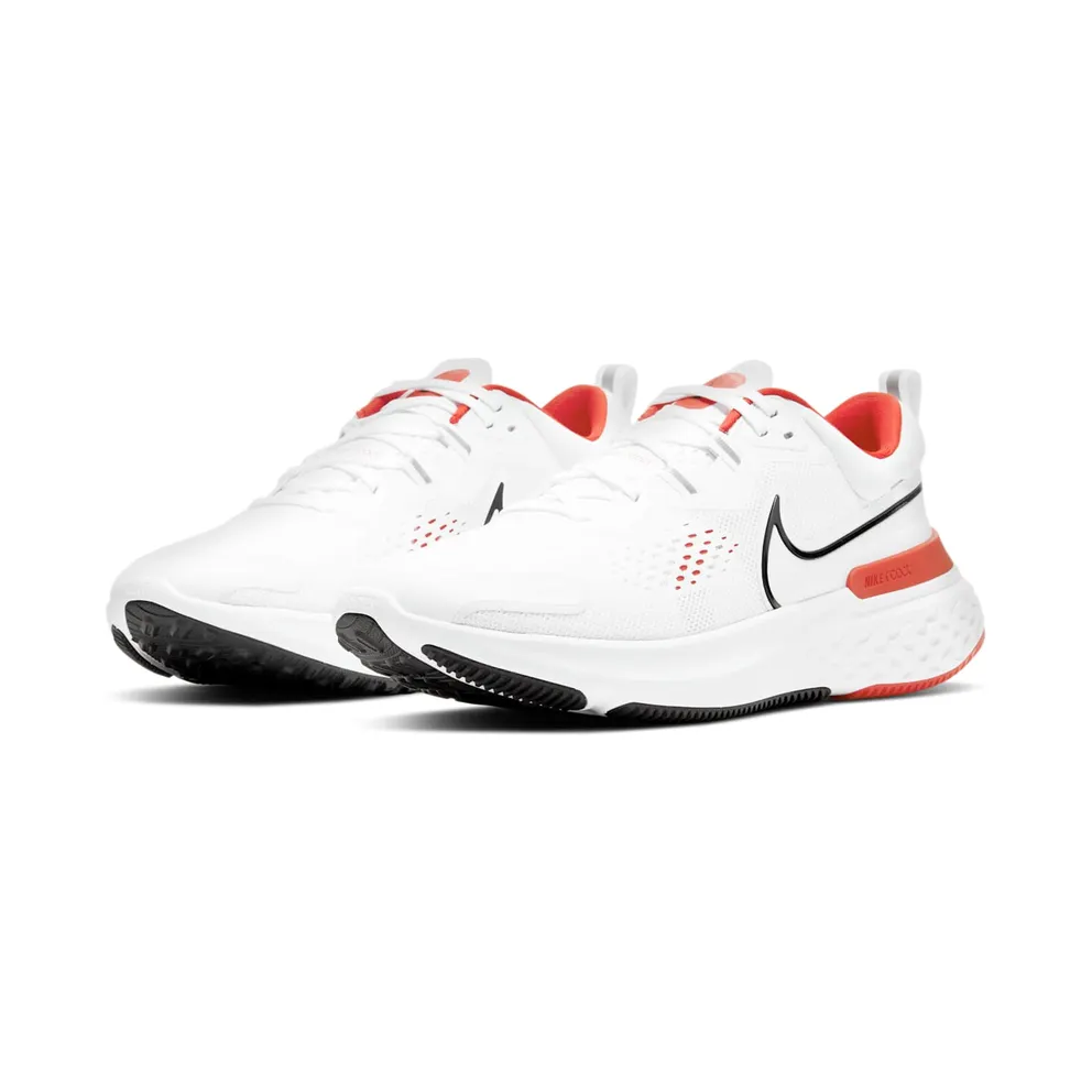 Nike React Miler 2 “White / Chile Red / Platinum Tint / Black” (CW7121-100)