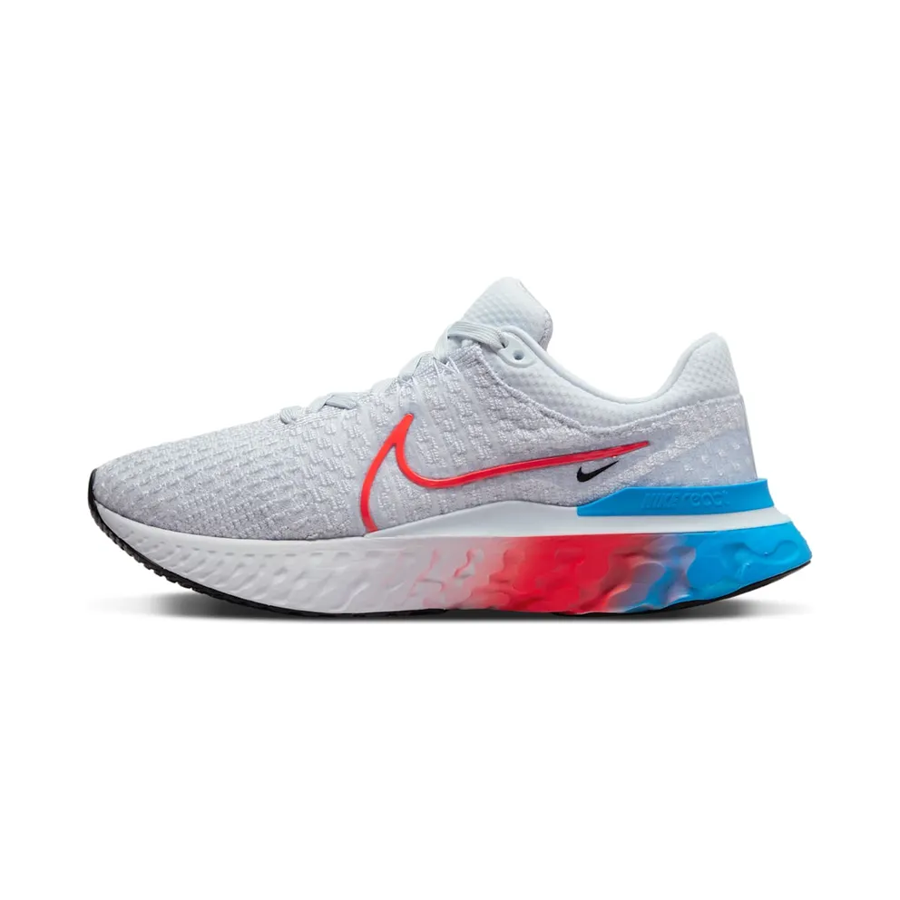 Nike React Infinity Run Flyknit 3 Straßenlaufschuh für Grau (DV2178-001)