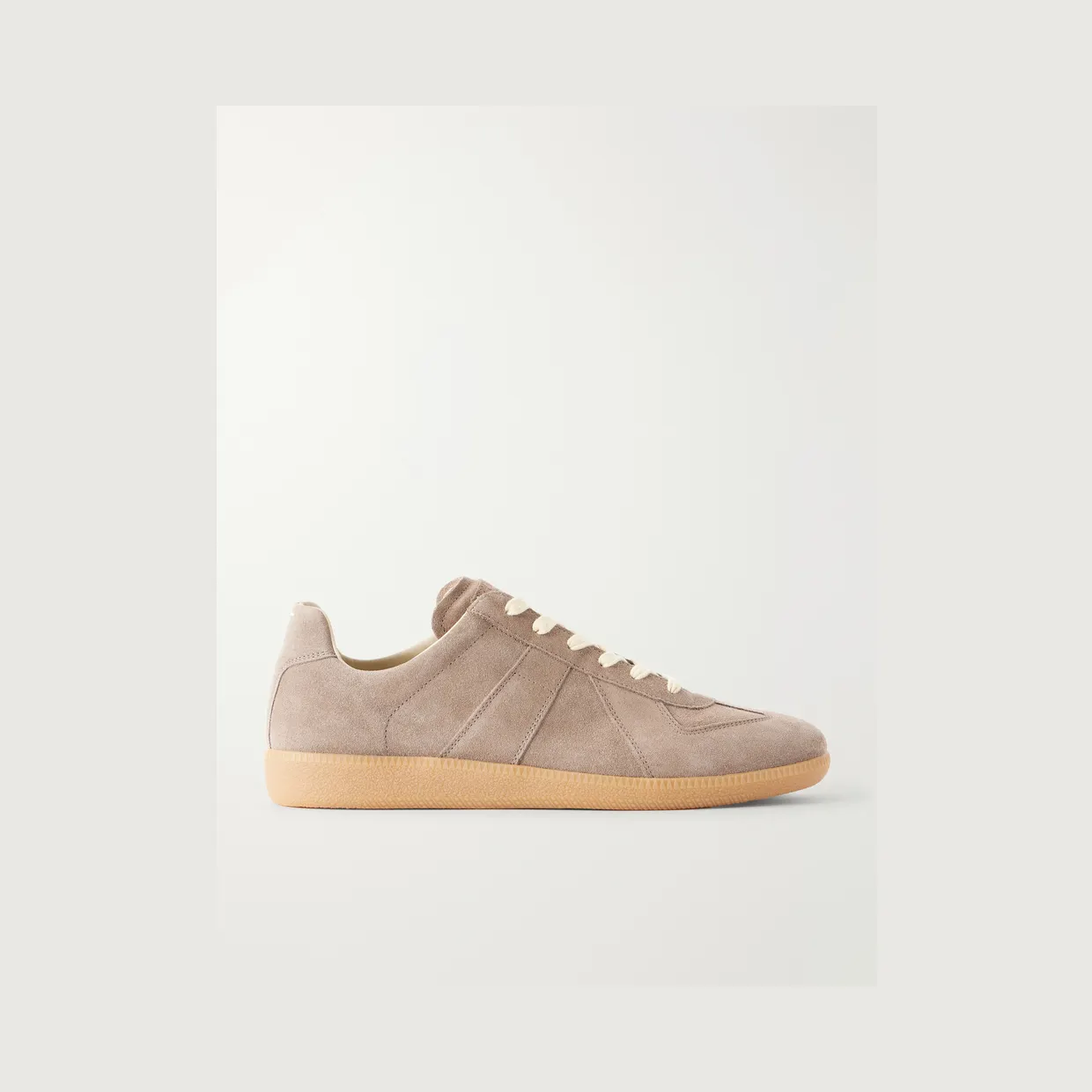 Maison Margiela Replica Leather and Suede Sneakers Brown (S57WS0236)