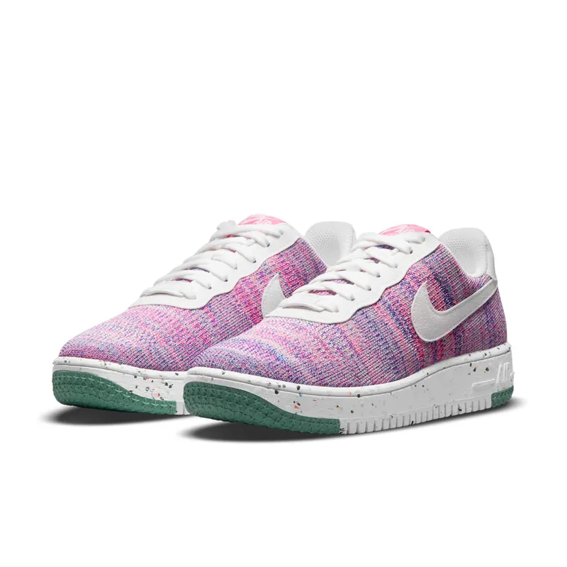 Nike Air Force 1 Crater FlyKnit Purple – “Fuchsia Glow / Pink Blast / Green Glow / White” (DC7273-500)