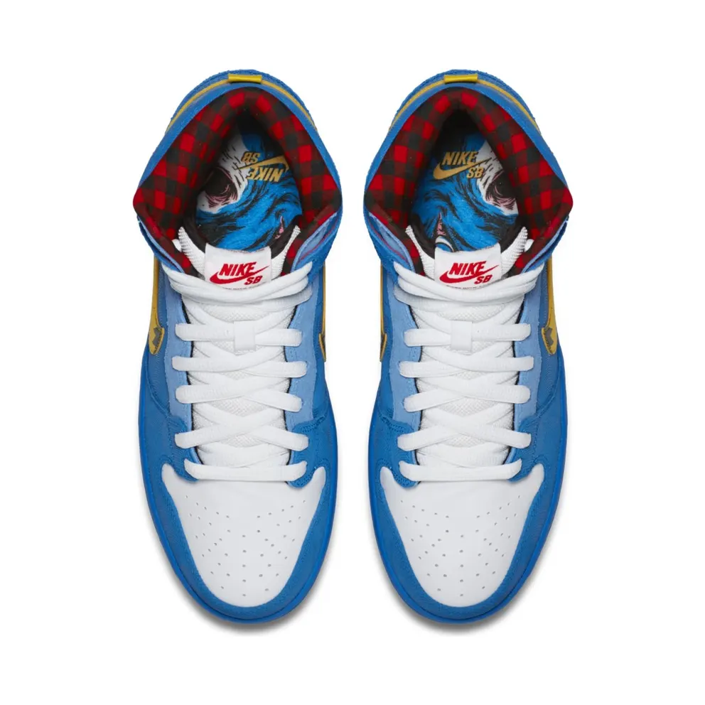 Nike Dunk SB High Familia Blue Ox Photo Blue/Tour Yellow-White-University Blue (313171-471)