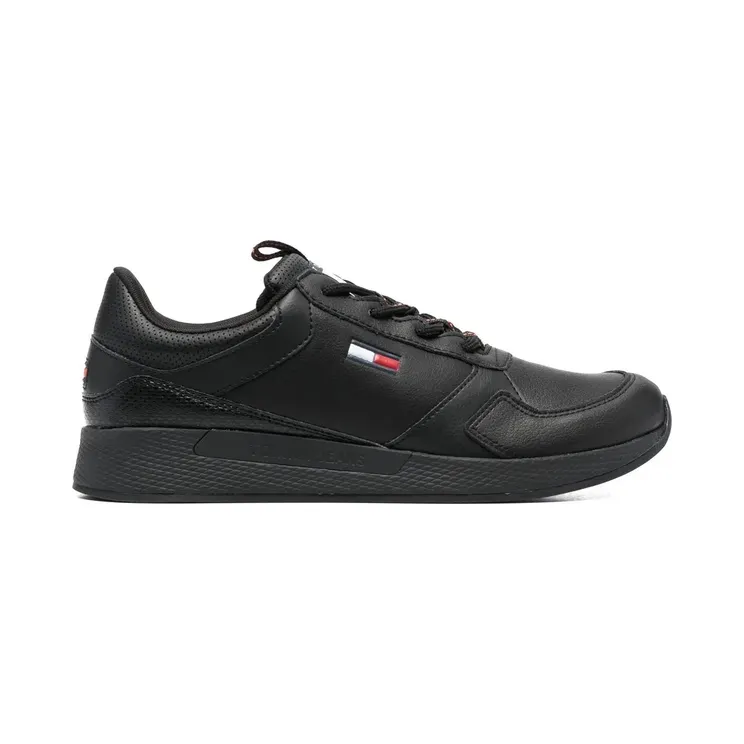 Tommy Hilfiger Tommy Jeans Flexi leren “Black” (EM0EM01080)