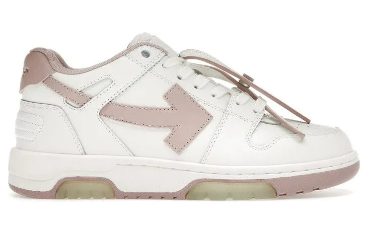 OFF-WHITE Out Of Office OOO Low Tops White Pink 2023 (OWIA259C99LEA005-0130)