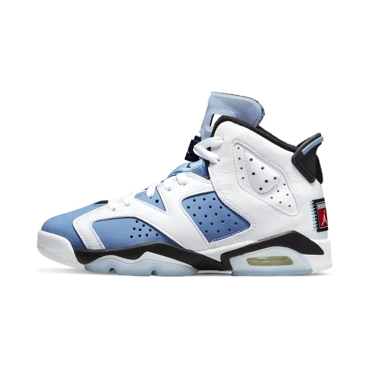 Air Jordan 6 Retro UNC White (GS) (384665-410)