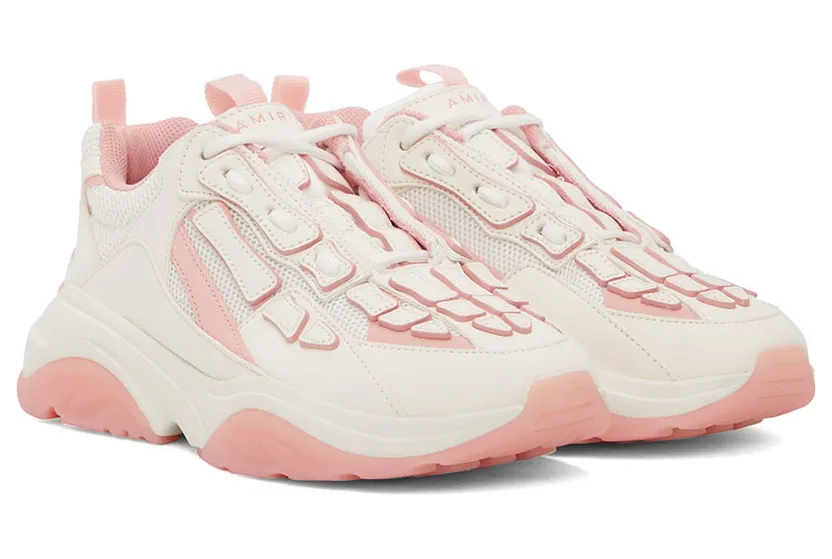 AMIRI White & Pink Bone Runner Low-Top Sneakers (PF22WFS001-109) (4)