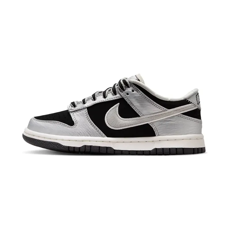 Nike Dunk Low LV8 GS “Metallic Silver Black Sail” (IV5971-001)
