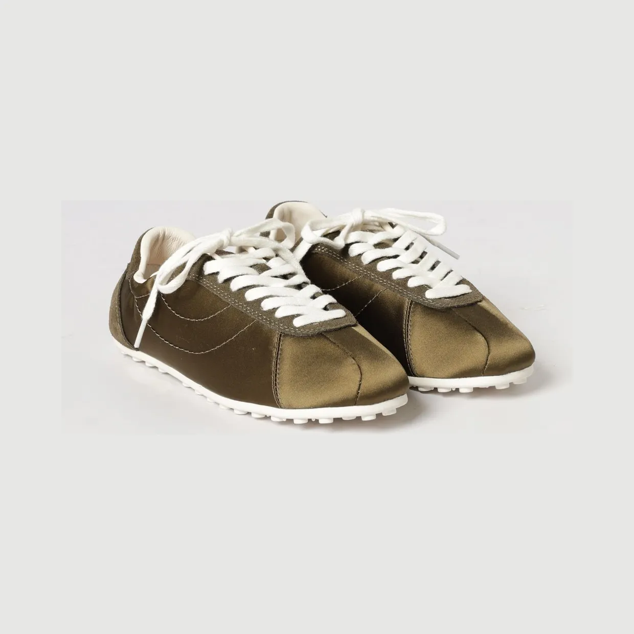 Paul Smith Satin and Suede Sneakers Military (W1SBIZ01UPLY63)