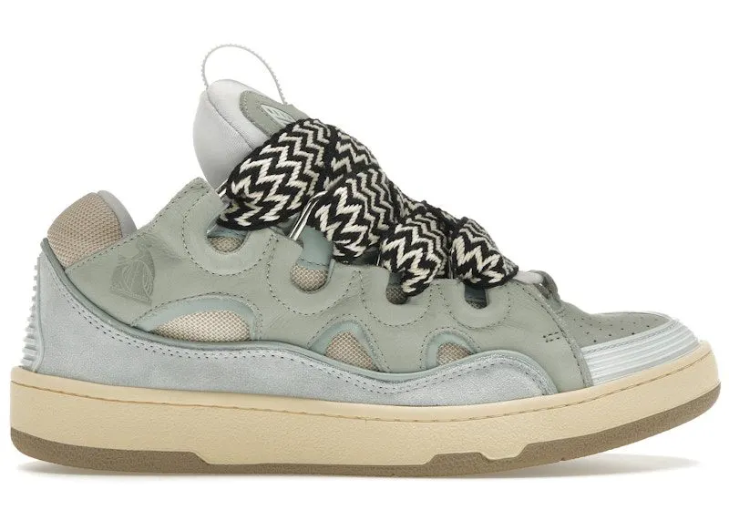 Lanvin Leather Curb Sneaker Light Blue (FM-SKRK11-DRA2-A21)