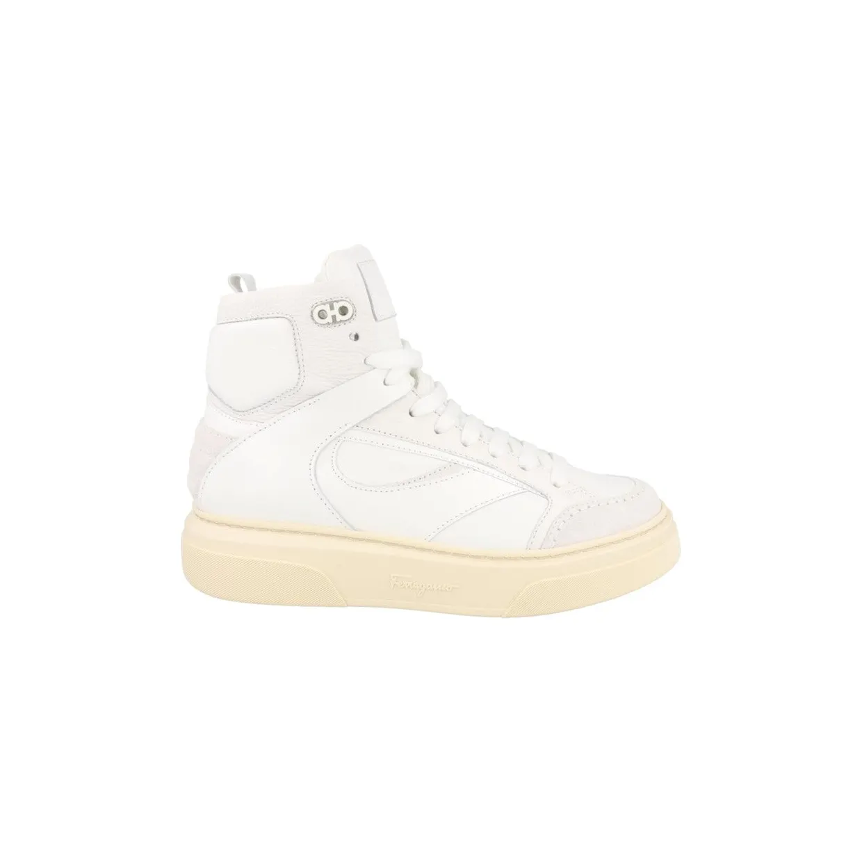 Ferragamo Cassio Leather High Top White (021270-762715-M)