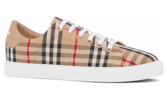 Burberry Check and Leather “Neutrals/Black” (8049777 LF TRN NEW A7026) (4)