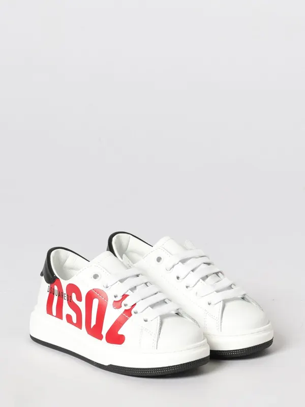 Dsquared2 Leather with Logo Print Red (827691)