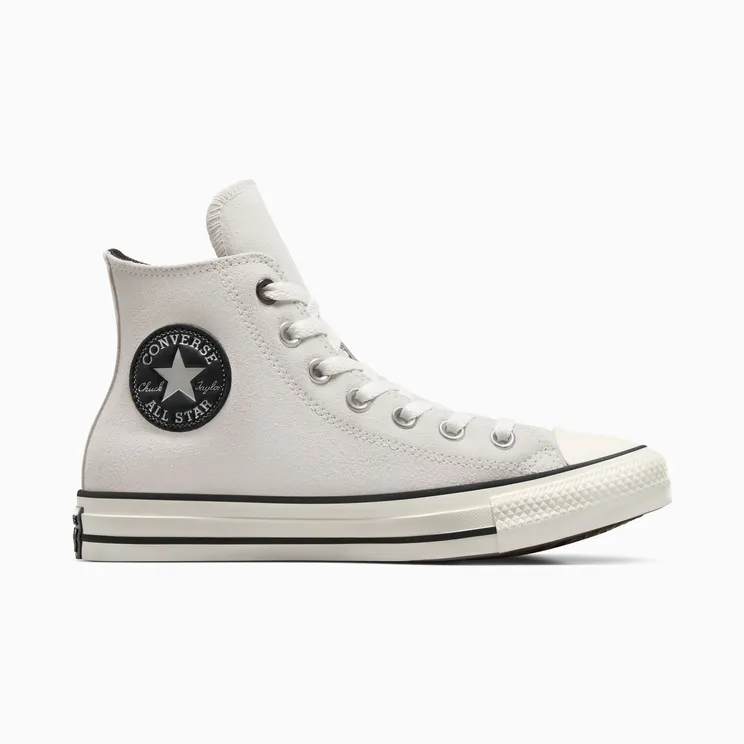 Converse Chuck Taylor All Star Suede Pale Putty/zwart/egret – “Grey” (A05697C)