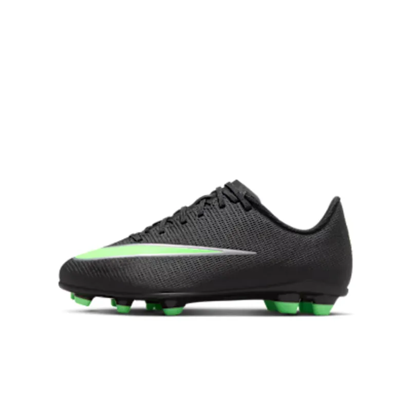 Nike Jr. Mercurial Vapor 17 Club ‘ Multi-Ground Low-Top “Black / Illusion Green” (IO1487-001)